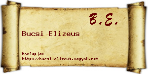 Bucsi Elizeus névjegykártya